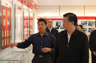 福建省委常委、省紀委書記倪岳峰調(diào)研虹潤公司